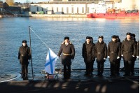 Фото Алексея Акентьева: Поднятие Андреевского флага на подлодке Краснодар