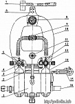 Состав изолирующего дыхательного аппарата ИДА-59М